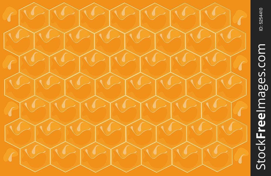 The background made from honeycomb