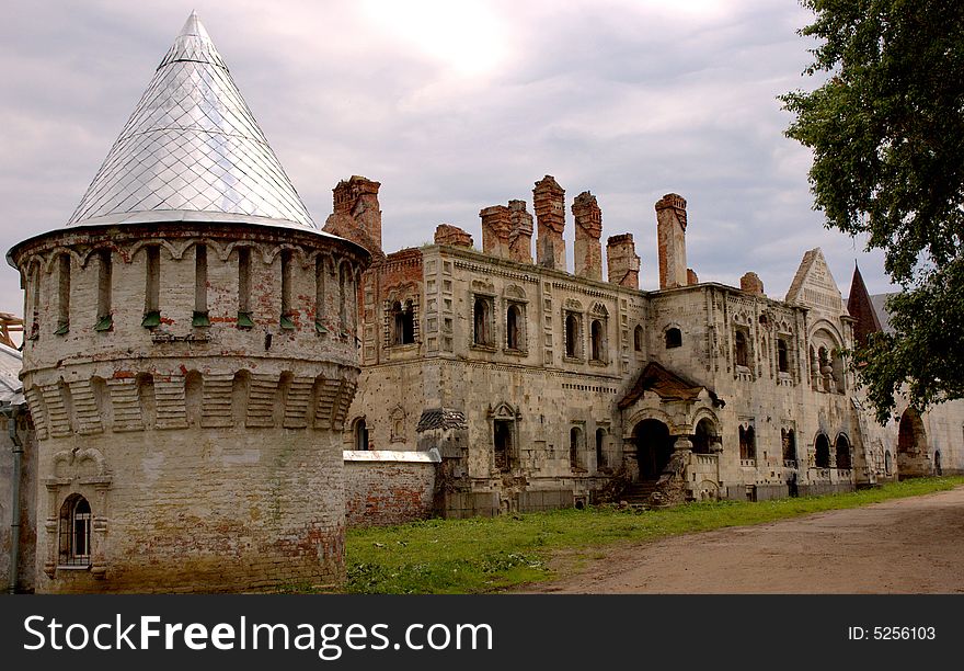 Ruins of an old monastery near Petersburg