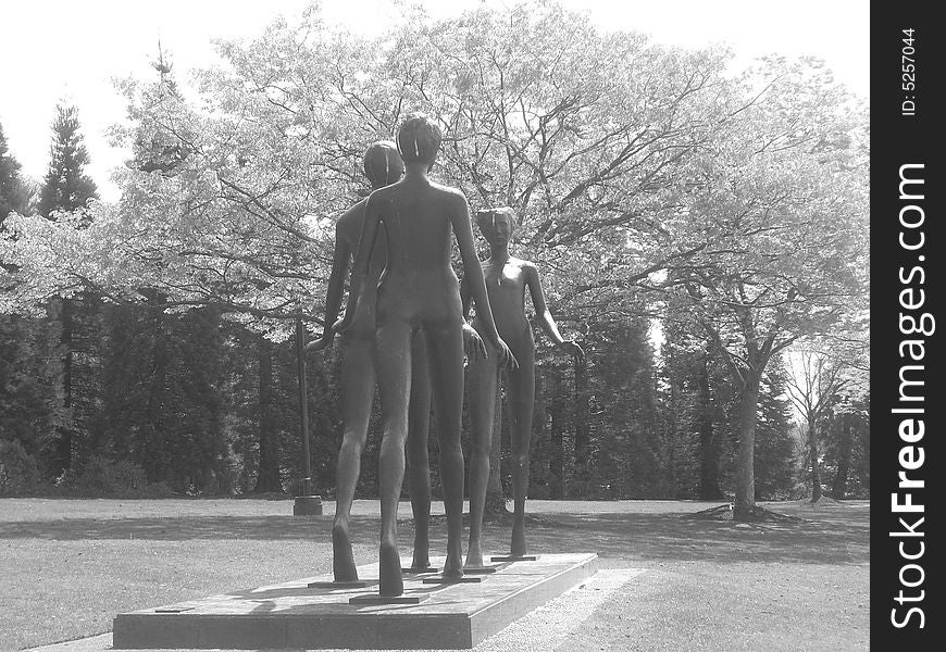 Statues at Gene Coulon Park, Renton WA, USA. . Statues at Gene Coulon Park, Renton WA, USA.