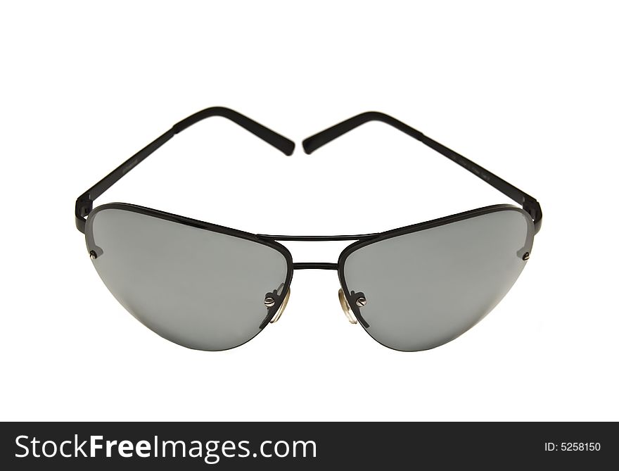 Sunglasses on a white background.
