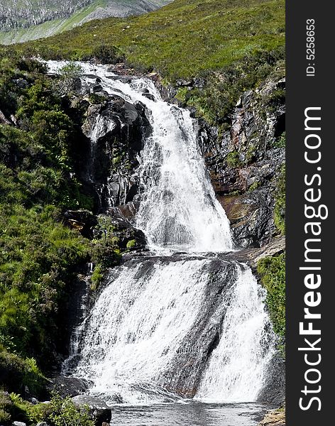 Waterfall on the isle of Skye. Waterfall on the isle of Skye