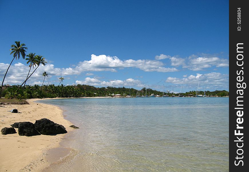 Tropical beach - almost paradise, Fiji