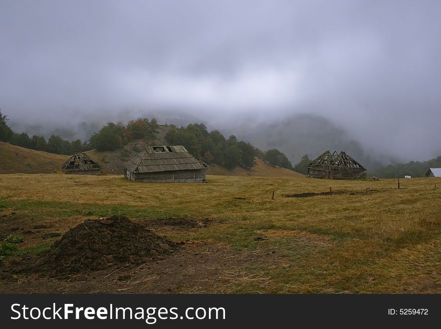 The village in the Romania