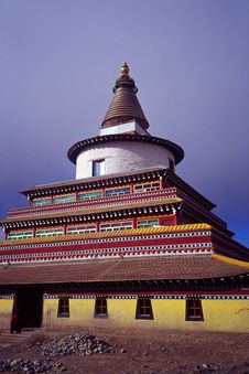 Tibetan Pagoda Royalty Free Stock Photo Tibetan Pagoda Royalty Free Stock Photo