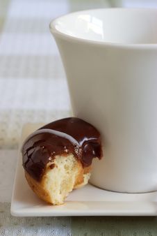 Donut And Cup Royalty Free Stock Photo