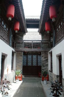 Chinese Courtyard Royalty Free Stock Photography Chinese Courtyard Royalty Free Stock Photography