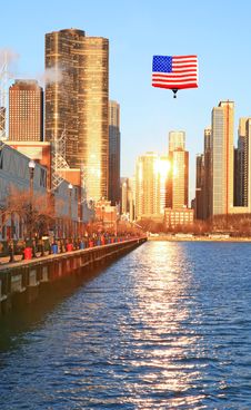 The High-rise Buildings In Chicago Royalty Free Stock Photo The High-rise Buildings In Chicago Royalty Free Stock Photo
