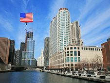The High-rise Buildings In Chicago Royalty Free Stock Images The High-rise Buildings In Chicago Royalty Free Stock Images