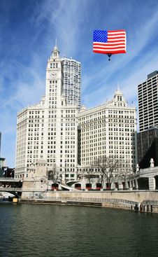 The High-rise Buildings In Chicago Stock Photography The High-rise Buildings In Chicago Stock Photography