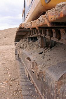 Trackhoe Gears In A Track Royalty Free Stock Images Trackhoe Gears In A Track Royalty Free Stock Images