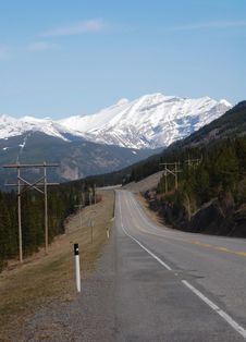 Rocky Mountain And Highway Stock Photography Rocky Mountain And Highway Stock Photography
