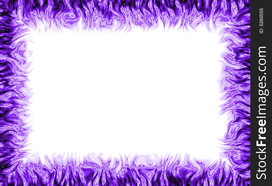 White background with colorful frame made of flames. White background with colorful frame made of flames