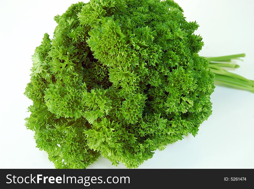 A bunch of fresh parsley