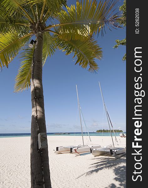 Maldives seascape on vabbin faru island (Banyan Tree resort).