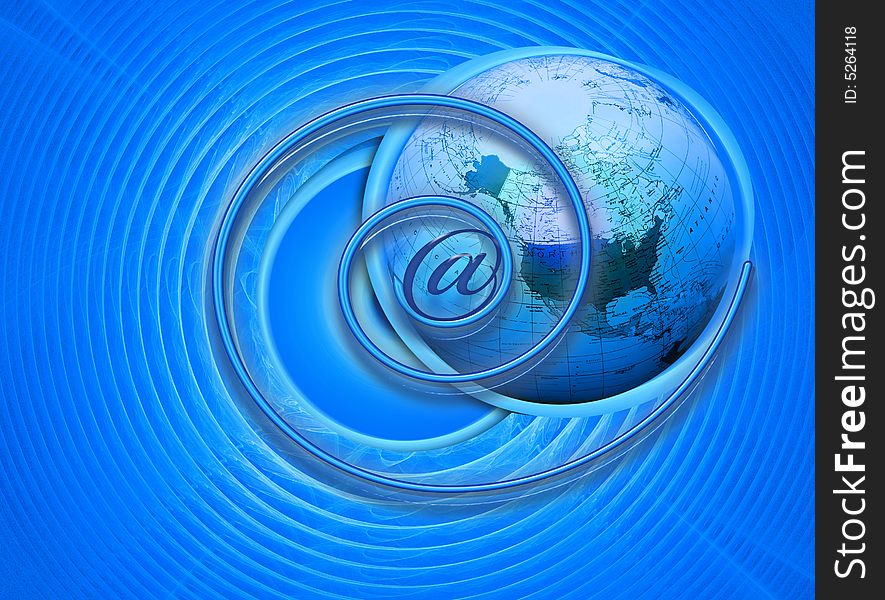 This blue design / background has a strong radial design. The spiral and circle with globe have a 3d effect. The whole design has a lot of motion. This blue design / background has a strong radial design. The spiral and circle with globe have a 3d effect. The whole design has a lot of motion.