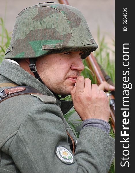 WW2 reenacting. Military history club.Kiev. WW2 reenacting. Military history club.Kiev