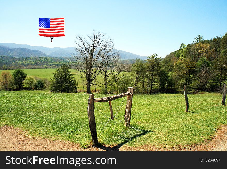 The scenery landscape of the Great Smoky Mountain National Park. The scenery landscape of the Great Smoky Mountain National Park