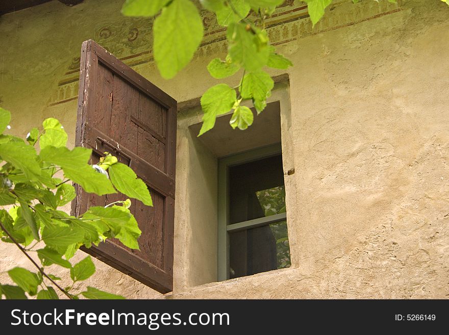 Little window in the Torrechiara castle