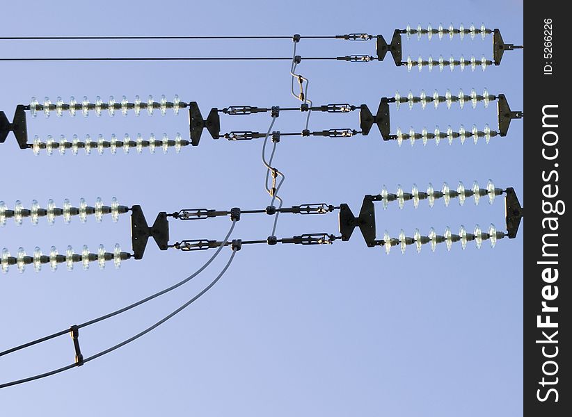 High voltage power line components