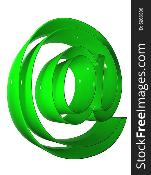 010 Symbol 3D At 9000 Green