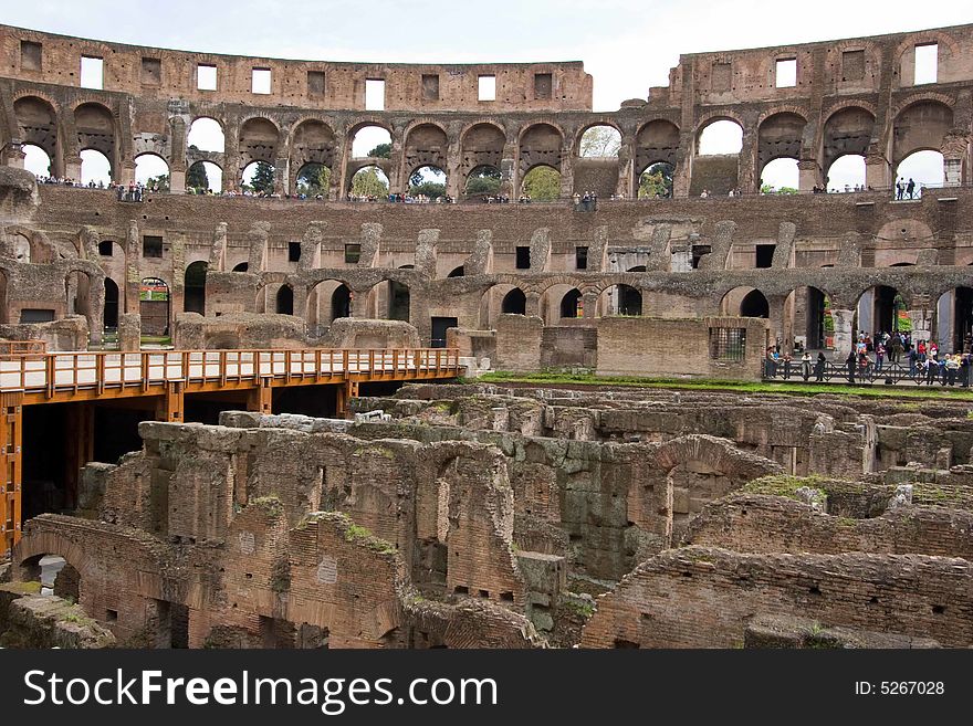 The Imperial Coliseum, Rome, Italy. The Imperial Coliseum, Rome, Italy