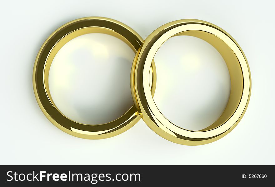 Two Golden Wedding Rings