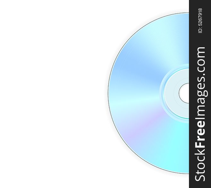 Illustration of back side of compact disc