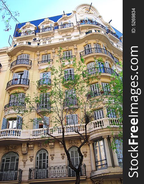 Beautiful art nouveau building of Barcelona. Beautiful art nouveau building of Barcelona