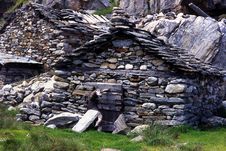 Ruined Alpine Huts Stock Photos Ruined Alpine Huts Stock Photos