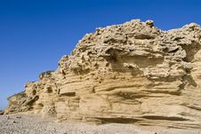 Free Coarse Sand Cliff Stock Photography - 5275252