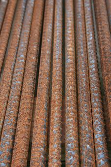 Rusted Steel Rods Stock Images