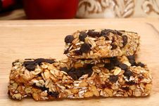 Organic Oat Honey Chocolate Chip Snack Bars Stock Photo Organic Oat Honey Chocolate Chip Snack Bars Stock Photo