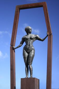 STATUE OF WOMAN. GRAN CANARIA Stock Photos STATUE OF WOMAN. GRAN CANARIA Stock Photos