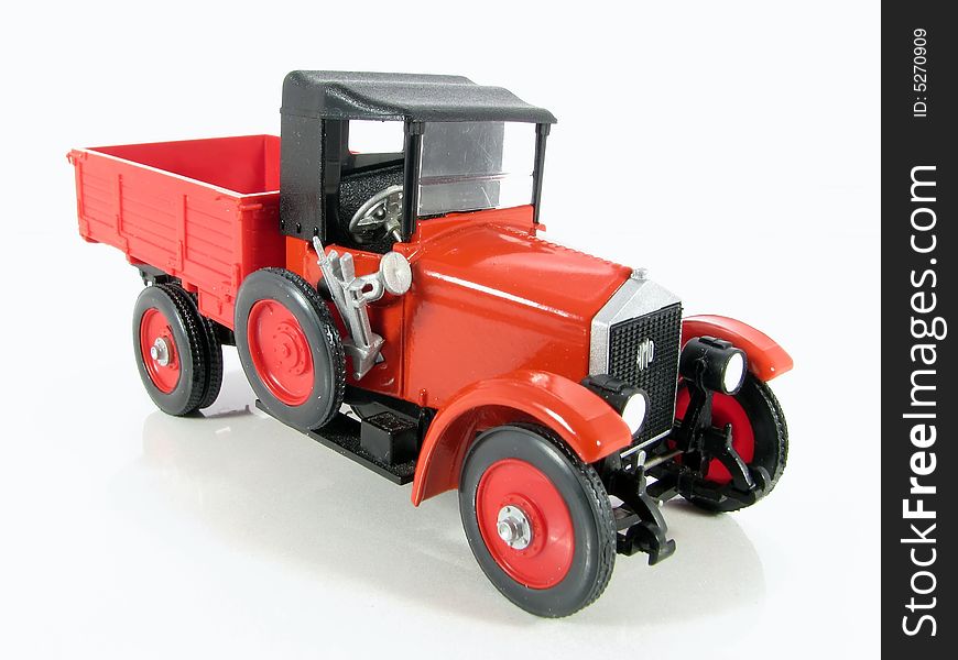 Model of strictly lorry on a white background. Model of strictly lorry on a white background