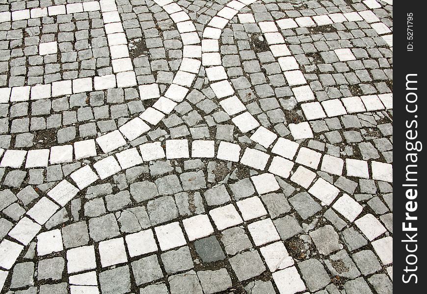 Paved square in Brasov Citadel