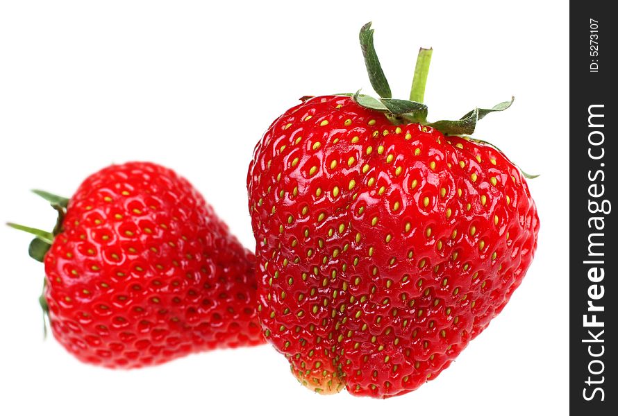 Strawberry fresh fruit isolated on white background. Strawberry fresh fruit isolated on white background