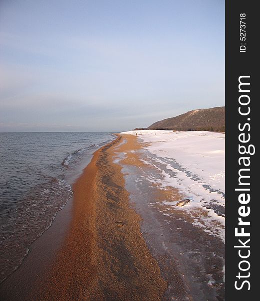 The Baikal lake in november. Russia, 2007.