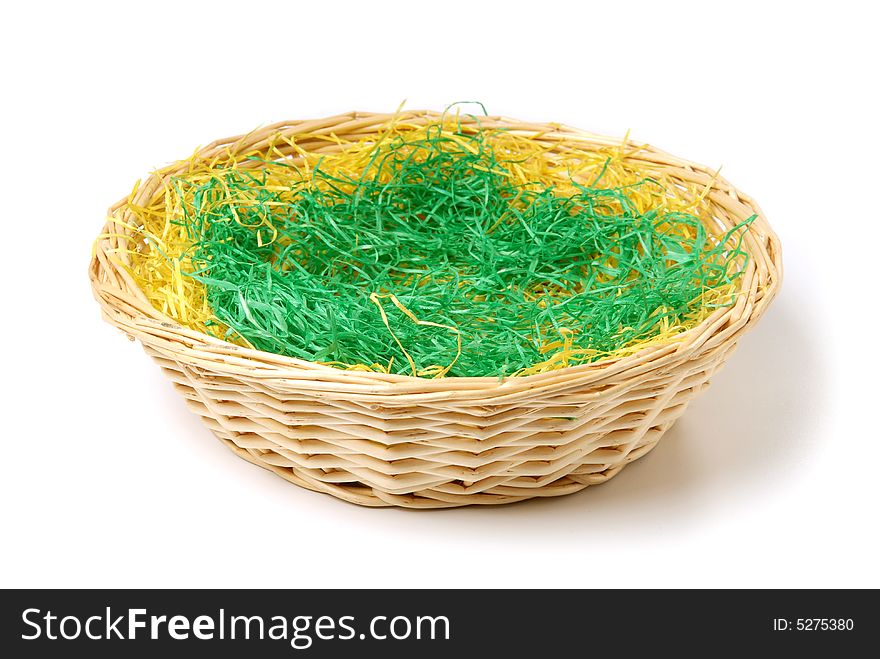 Empty rattan easter nest. Put in your own eggs!. Empty rattan easter nest. Put in your own eggs!