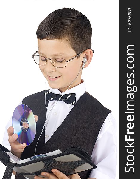 Young Boy With Cd