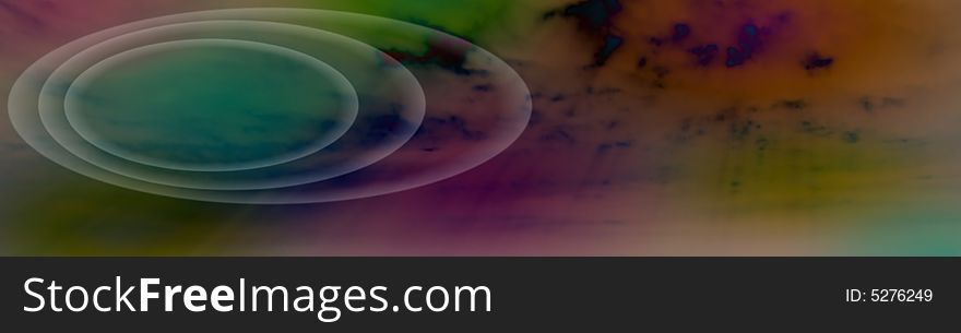 Ethereal and psychedelic big banner with soft negative clouds pattern. Ethereal and psychedelic big banner with soft negative clouds pattern