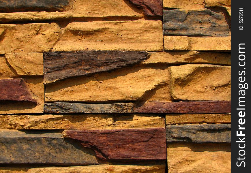 Brickwall pattern of a rustic home. Brickwall pattern of a rustic home.