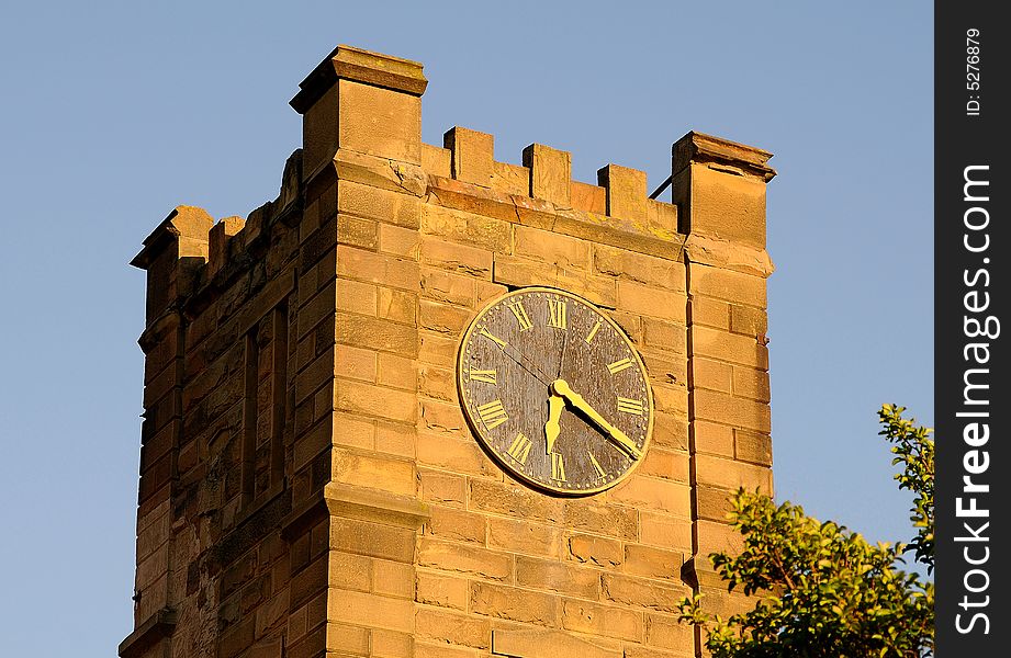 Renovated Old Fort Clock Tower in Benicia, CA. Renovated Old Fort Clock Tower in Benicia, CA