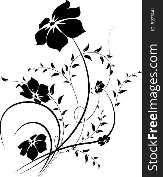 Abstract floral background. A vector format is added. Suits well for a postcard or background. Abstract floral background. A vector format is added. Suits well for a postcard or background