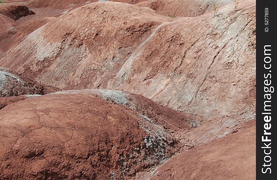 Close Up Of Badlands