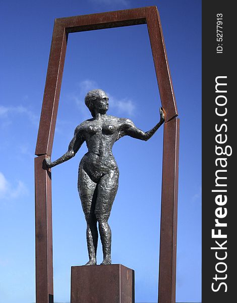 Statue of woman in teror. gran canaria. Statue of woman in teror. gran canaria