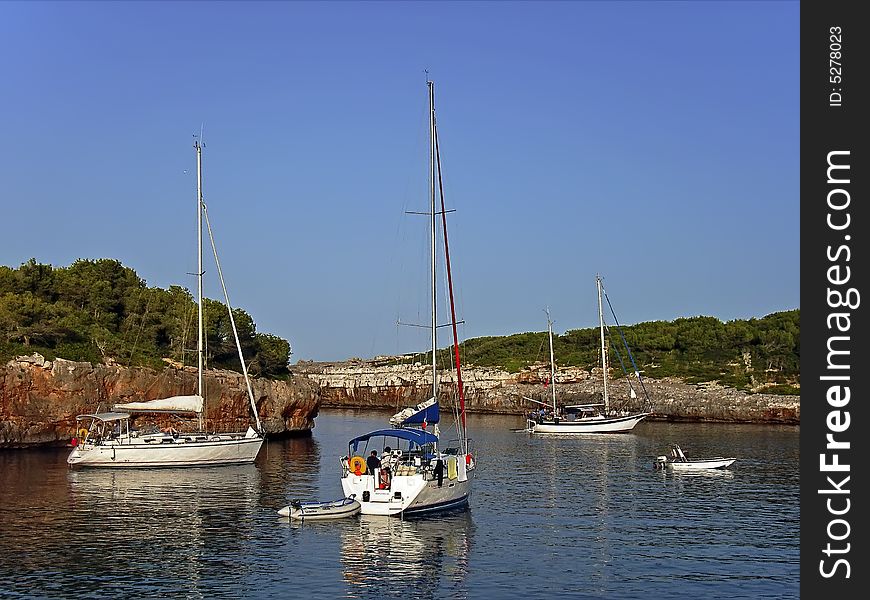 Yacht Sailing in Majorca (Cala Sanau)