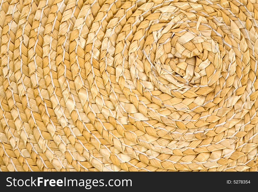 The Spiral Pattern in a Straw Basket. The Spiral Pattern in a Straw Basket