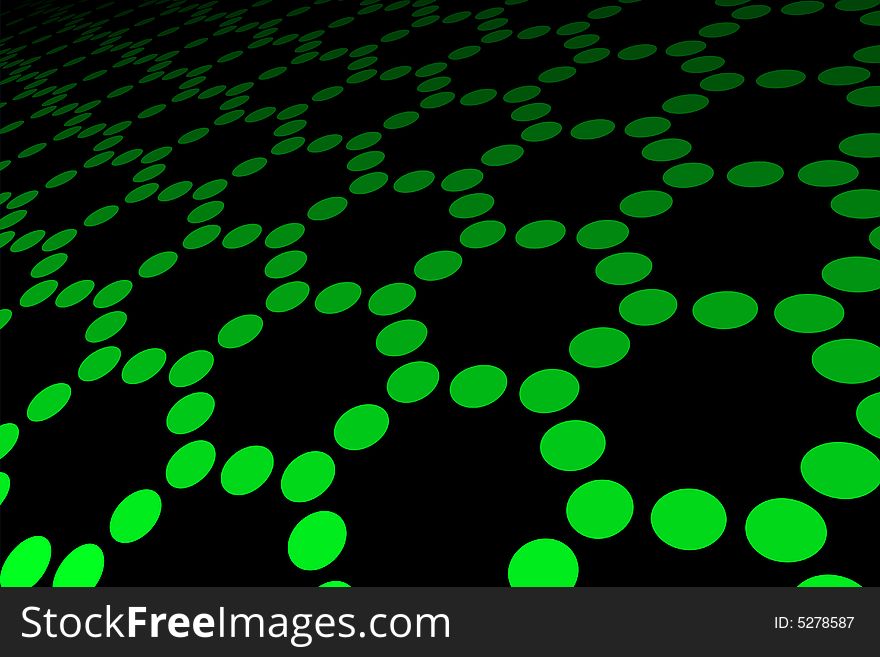 Vector illustration of green spot pattern