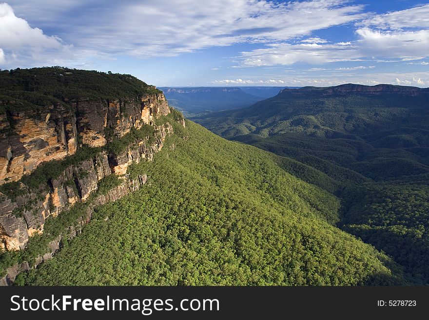 Blue Mountains National Park, NSW, Australia. Kattomba valley. Blue Mountains National Park, NSW, Australia. Kattomba valley.