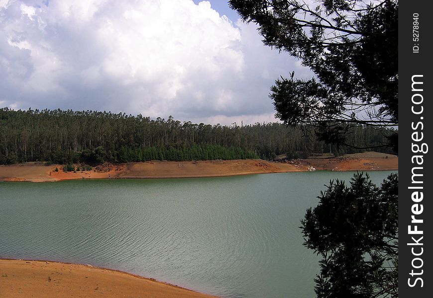 Landscape detailing a water body in a lonely location in India. Landscape detailing a water body in a lonely location in India